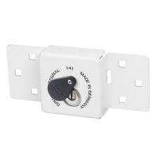 ABUS Mechanical 141/200 Diskus® Integral Van Lock White & 26/70mm Diskus® Padlock ABU14126C