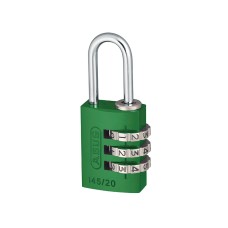 ABUS Mechanical 145/20 20mm Aluminium Combination Padlock Green 46571 ABU14520GRE