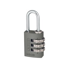 ABUS Mechanical 145/20 20mm Aluminium Combination Padlock Titanium 46576 ABU14520TIT