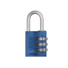 ABUS Mechanical 145/30 30mm Aluminium Combination Padlock Blue 46577 ABU14530BLU