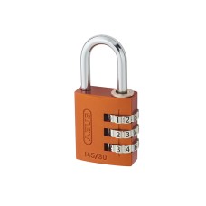 ABUS Mechanical 145/30 30mm Aluminium Combination Padlock Orange 46579 ABU14530ORA