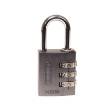 ABUS Mechanical 145/30 30mm Aluminium Combination Padlock Titanium 46585 ABU14530TIT