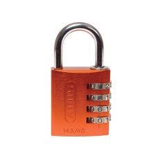 ABUS Mechanical 145/40 40mm Aluminium Combination Padlock Orange 49527 ABU14540ORA