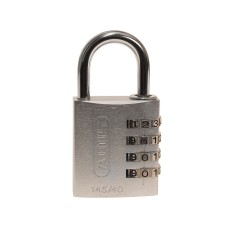 ABUS Mechanical 145/40 40mm Aluminium Combination Padlock Silver 49543 ABU14540SIL