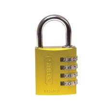 ABUS Mechanical 145/40 40mm Aluminium Combination Padlock Yellow 49535 ABU14540YEL