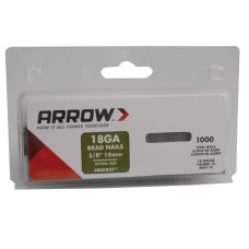 Arrow BN1810 Brad Nails 15mm (Pack 1000) ARRBN1810