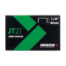 Arrow JT21 T27 Staples 6mm (1/4in) (Box 5000) ARRJT2114