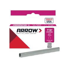 Arrow T18 Staples 10mm (3/8in) (Box 1000) ARRT1838S