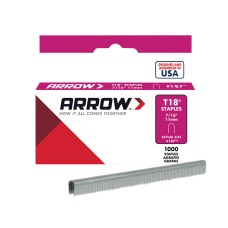 Arrow T18 Staples 11mm (7/16in) (Box 1000) ARRT18716S