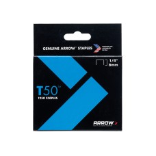 Arrow T50 Staples 6mm (1/4in) (Pack 5000, 4 x 1250) ARRT5014