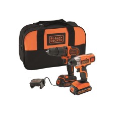 BLACK + DECKER BCK25S2S Twin Kit 18V 2 x 1.5Ah Li-ion B/DBCK25S2S