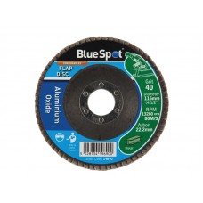 BlueSpot Tools Sanding Flap Disc 115mm 40 Grit B/S19690