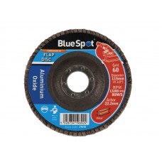 BlueSpot Tools Sanding Flap Disc 115mm 60 Grit B/S19692