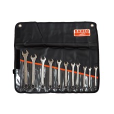 Bahco Chrome Polished Combination Spanner Set, 11 Piece BAH111MSET11