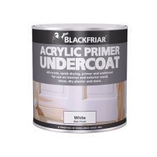 Blackfriar Quick Drying Acrylic Primer Undercoat Grey 1 litre BKFGAP1L