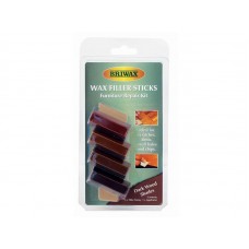 Briwax Wax Filler Sticks Dark Wood Shades (Pack 4) BRWWFSD