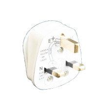 Dencon 3 Pin Fused Plug 13A White DCN1689NB