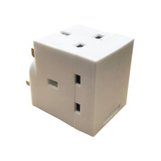 Dencon 3 Way Adaptor 13A Fused DCN5688NB