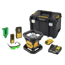 DEWALT DCE079D1G Green Rotary Laser Kit 18V 1 x 2.0Ah Li-ion DEW079D1G