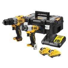 DEWALT DCK2111L2T XR Brushless Sub-Compact Twin Pack 12V 2 x 3.0Ah Li-ion DEWDCK2111L2