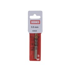 Dormer A002 HSS-TiN Coated Jobber Drills (2) 3.0mm OL:61mm WL:33mm DORA002S30