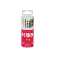 Dormer A094 No.419 HSS TiN Coated Drill Set of 19 1.00mm-10.00mm x 0.5mm DORA094419