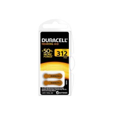 Duracell Specialty Hearing Aid Batteries Size 312 (6 Pack) DUR312