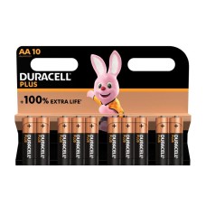 Duracell AA Cell Plus Power +100% Batteries (Pack 10) DURAA100PP10