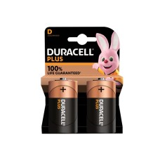 Duracell D Cell Plus Power +100% Batteries (Pack 2) DURD100PP2