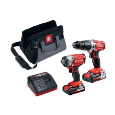 Einhell Power X-Change Combi & Impact Driver Twin Pack 18V 2 x 2.0Ah Li-ion EINPXTWIN2