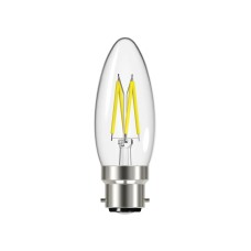 Energizer® LED BC (B22) Candle Filament Dimmable Bulb, Warm White 470 lm 4W ENGS12855