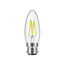 Energizer® LED BC (B22) Candle Filament Non-Dimmable Bulb, Warm White 250 lm 2.3W ENGS12866