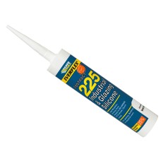 Everbuild Sika Everflex® 225 Industrial & Glazing Silicone Brushed Steel 295ml EVB225STEEL