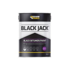 Everbuild Sika Black Jack® 901 Black Bitumen Paint 5 litre EVB90105