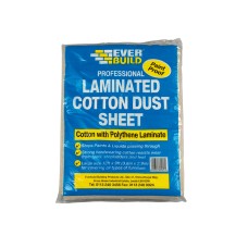 Everbuild Sika Laminated Cotton Dust Sheet 3.6 x 2.7m EVBLAMDUST