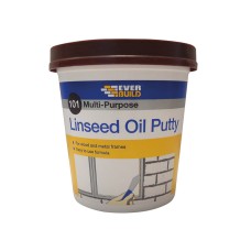 Everbuild Sika 101 Multi-Purpose Linseed Oil Putty Brown 1kg EVBMPPB1KG