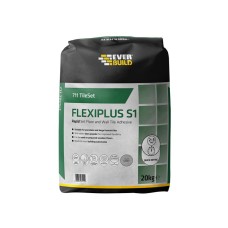 Everbuild Sika 711 TileSet Flexiplus Tile Adhesive White 20kg EVBTS711WE20