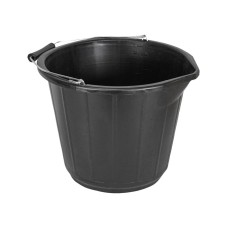 Faithfull General-Purpose Bucket 14 litre (3 gallon) - Black FAI3GBUCKET