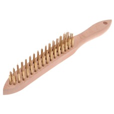 Faithfull 680/B3 Brass Wire Scratch Brush - 3 Row FAI680B3