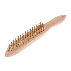 Faithfull 680/B4 Brass Wire Scratch Brush - 4 Row FAI680B4