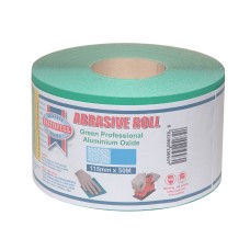 Faithfull Aluminium Oxide Sanding Paper Roll Green 115mm x 50m 120G FAIAR115120G