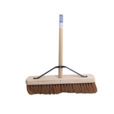 Faithfull Broom Soft Coco 450mm (18in) + Handle & Stay FAIBRCOCO18H