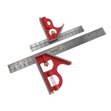 Faithfull Combination Square Twin Pack 150mm (6in) & 300mm (12in) FAICS300TP