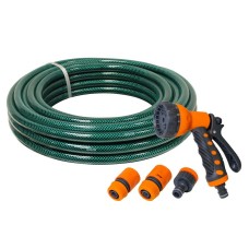 Faithfull PVC Garden Hose 20m with Fittings & Spray Gun FAIHOSE20AV