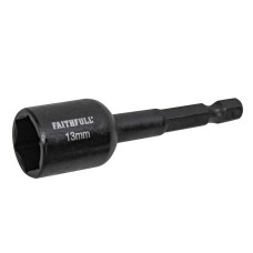 Faithfull Magnetic Impact Nut Driver 13mm x 1/4in Hex FAISBMNUT13I