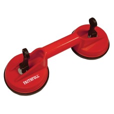 Faithfull Double Pad Suction Lifter 120mm Pads FAISUCPAD2