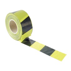 Faithfull Barrier Tape 70mm x 500m Black & Yellow FAITAPEBARBY