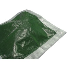 Faithfull Tarpaulin Green/Silver 3.6 x 2.7m (12 x 9ft) 80gsm FAITARP129