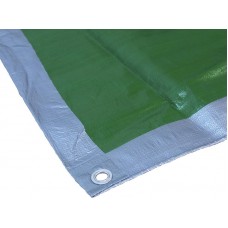 Faithfull Tarpaulin Green/Silver 5.4 x 3.6m (18 x 12ft) 80gsm FAITARP1812