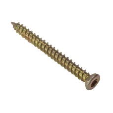 ForgeFix Concrete Frame Screw ZYP 7.5 x 112mm Box 100 FORCFS112YN